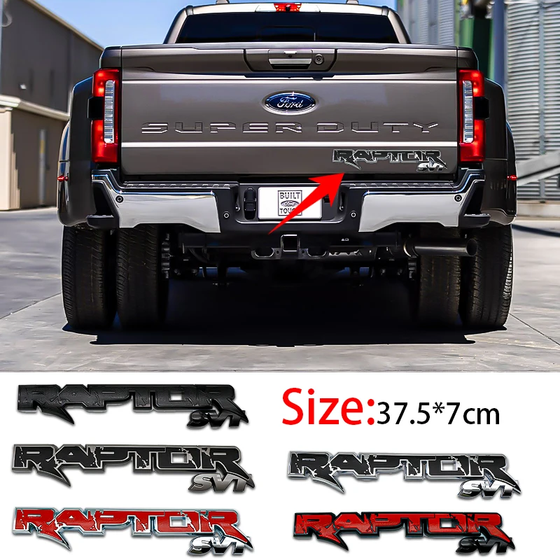 Emblema 3D ABS para el Maletero Trasero Exterior, para Ford Raptor SVT F150 Ranger, Accesorios de Tuning para Auto, Focus, Mondeo, Fusion, EcoSport