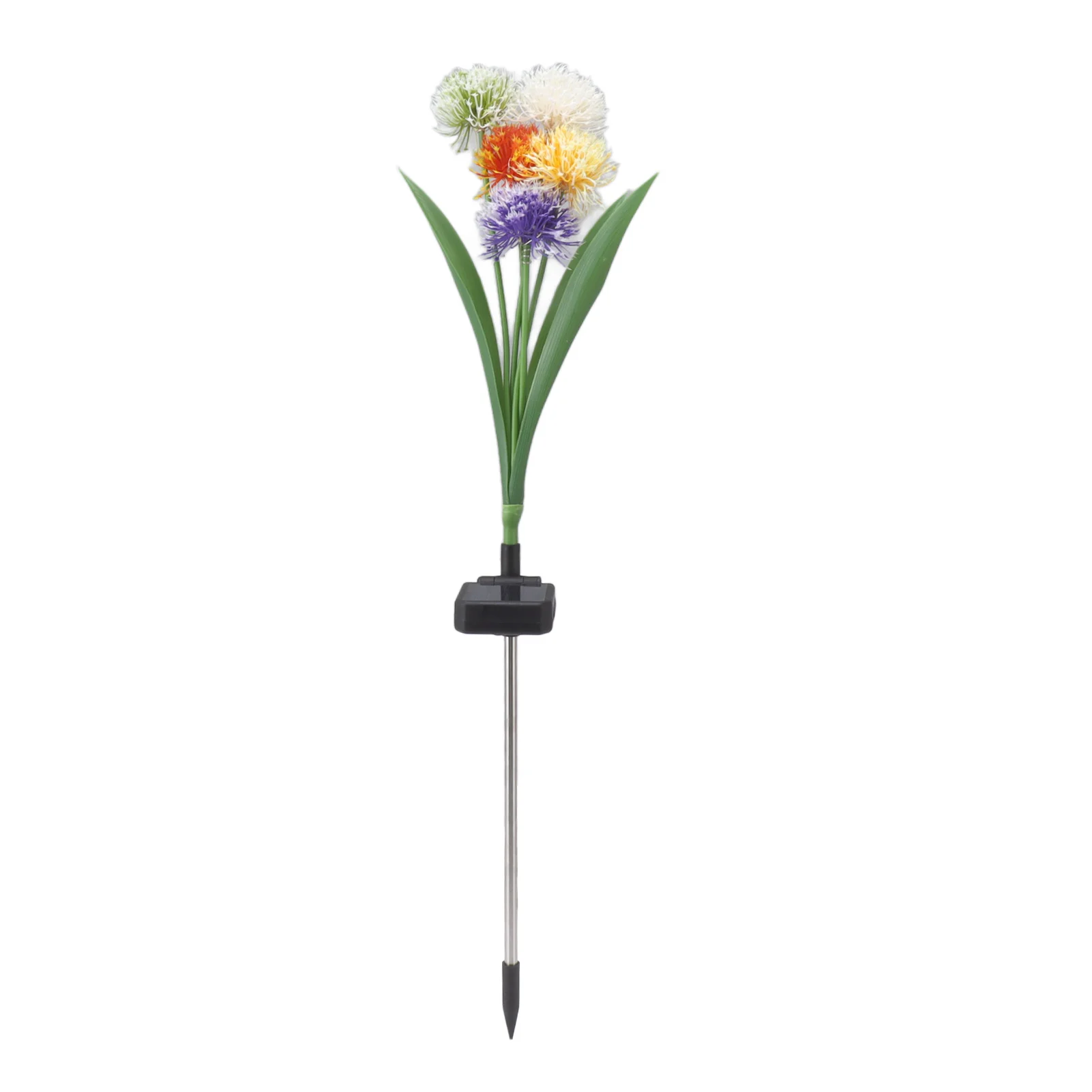 2 Set Solar Flower Stake Light IP65 Waterproof Decorative Solar Stake Lamp for Outdoor Garden Yard