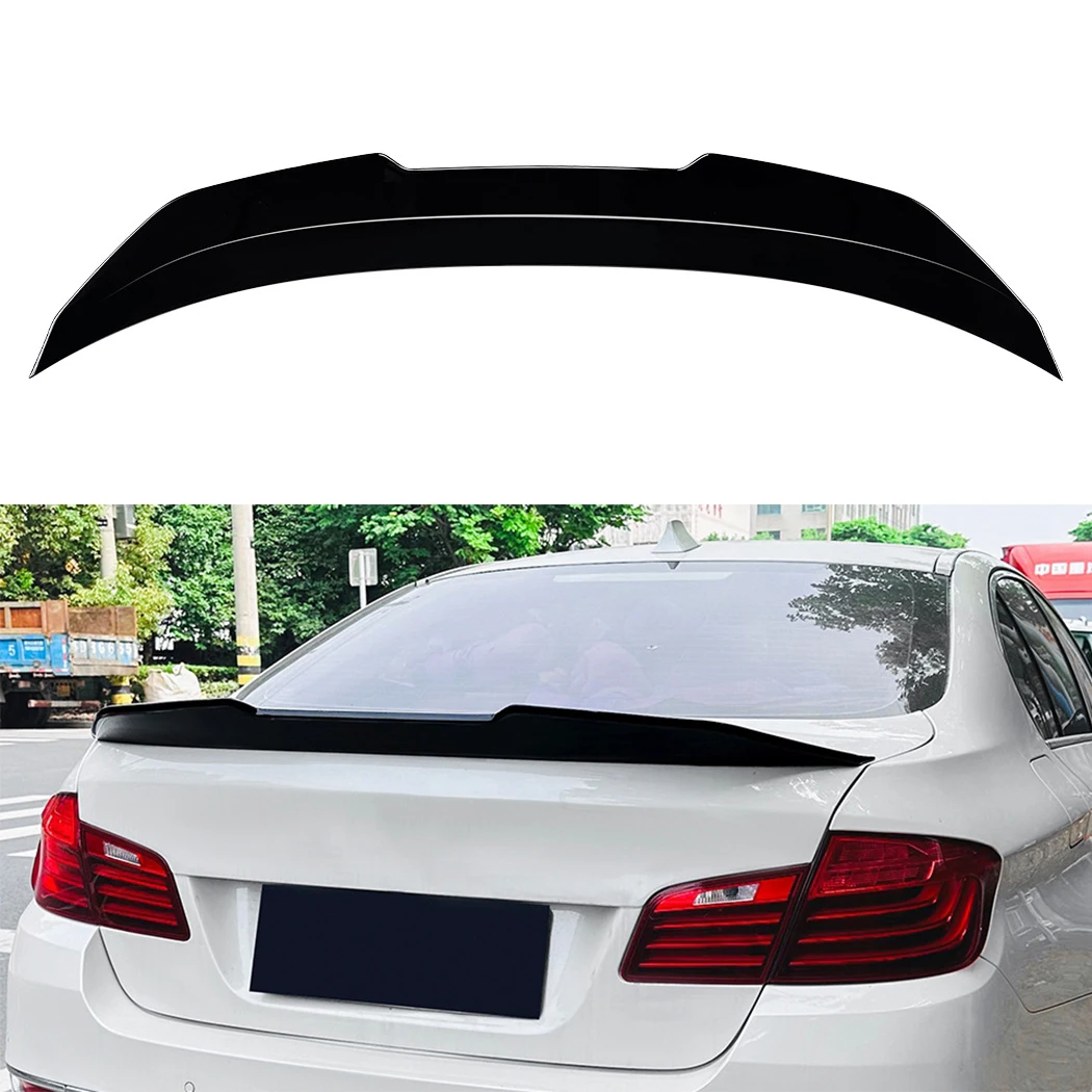 

Rear Trunk Lid Spoiler Wing Splitter Lip For BMW 5 Series F10 2011-2017 PSM Style Glossy black/Carbon Fiber look