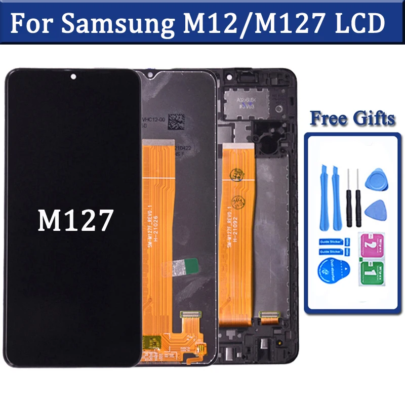 6.5'' Display For Samsung M12 M127 LCD Touch Screen Digitizer Replacement Accessory SM-M127F/DSN Display Repairment