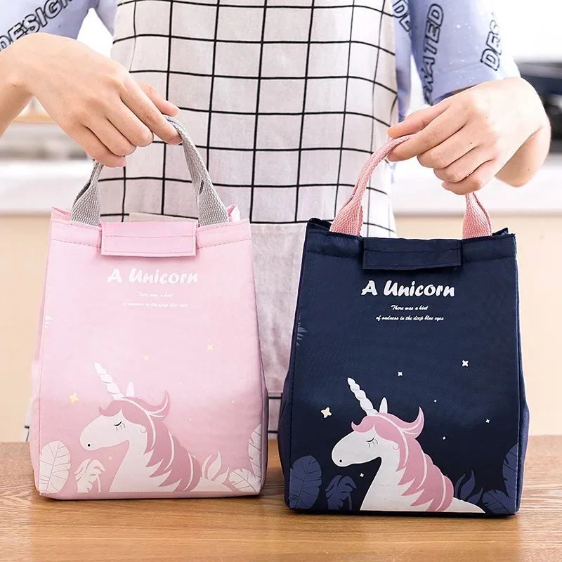 Borsa termica per frigorifero portatile borsa termica per la scuola dei bambini borsa termica per il pranzo Tote Food Kawaii Cartoon piccola borsa