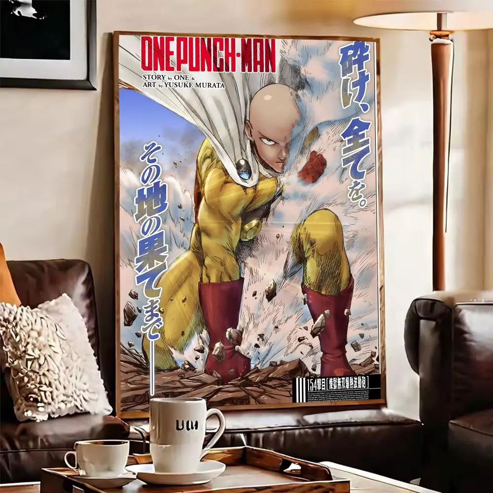 Anime O-One Punch Man Poster Perfect Sticker Self Adhesive Art Designed for Home Dining Office Spaces - view 4