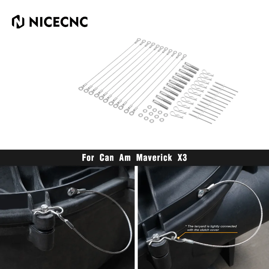 

Комплект штифтов крышки сцепления NICECNC X3 для Can Am Maverick X3 Turbo 2018-2021 Max Turbo R RR 900 HO UTV, аксессуары, замена # 420212605