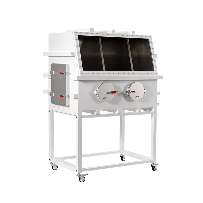 GBV-1200A Double Station Isolator Laboratory Lithium Battery Test Oxidise Hydrolyse Degrad Isolation Stainless Steel Glove Box