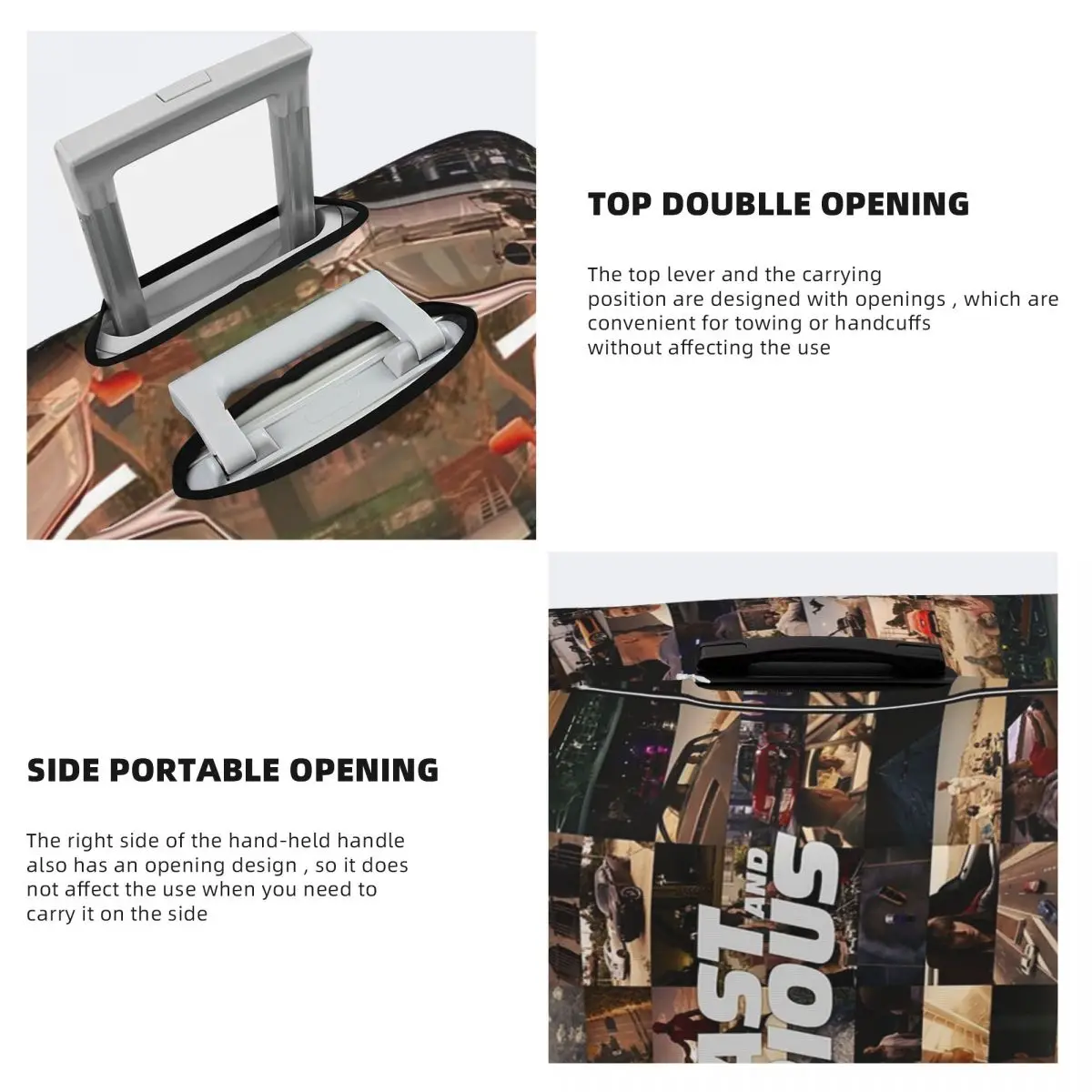 Fast And Furious - Legends - Tribute Suitcase Cover Protection Elastic Trip Luggage Protector Covers for 18-32 Inch