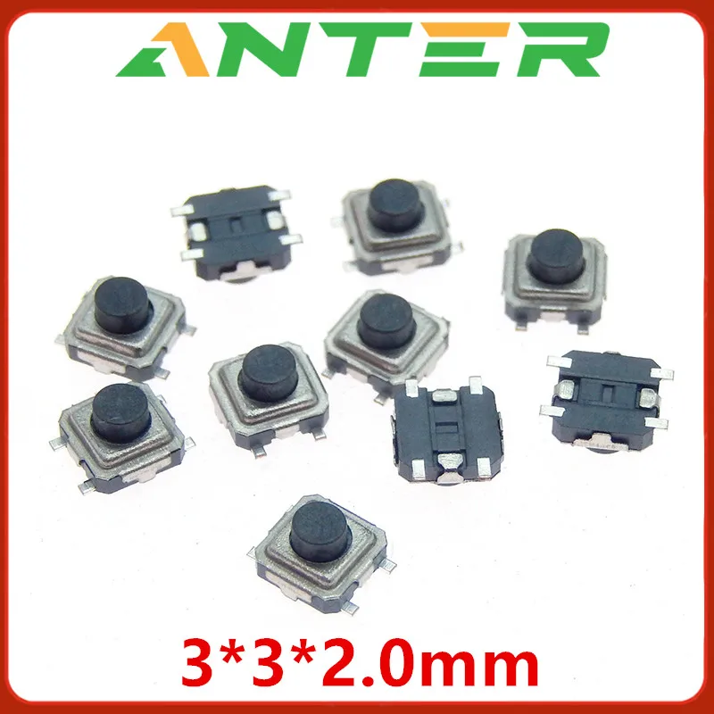 100PCS 3*3*1.5mm/2.0MM/2.5MM SMT Tactile Tact Mini Push Button Switch Micro Switch Momentary SMD 3X3X1.5MM