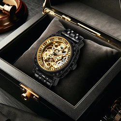 New men's watch with business style,high-end atmosphere and upscale design,novel and unique,simple and luminous mechanical watch