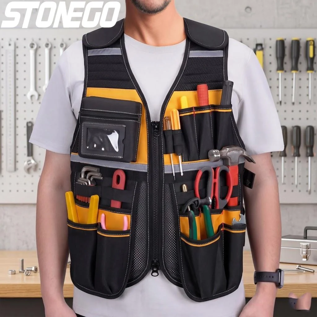 breathable-multi-pocket-tool-storage-vest-reflective-safety-work-jacket-for-gardening-construction-auto-repair