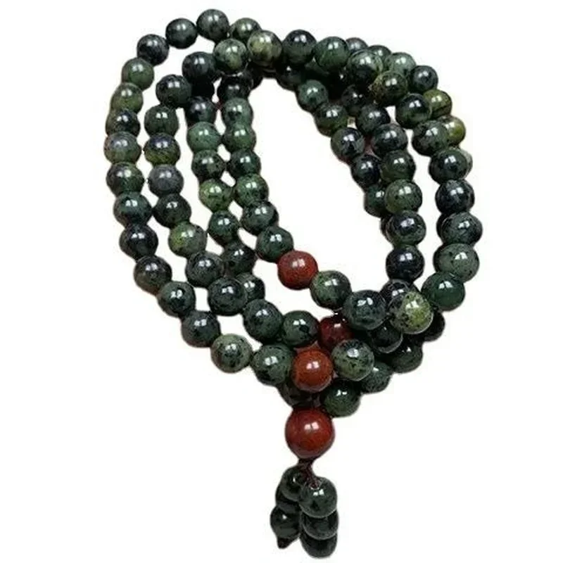 Natural Tibetan Jade Medicine Wangshi Live Magnetic 108 Multi-circle Bracelet Health Care Men and Women Bracelets Jewelry view 3