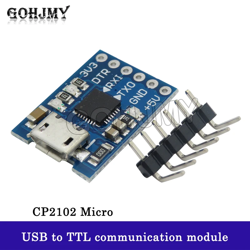 MCU2012 CP2102 USB to TTL communication module mini burner downloader