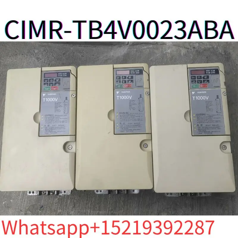 

second-hand T1000 series frequency converter CIMR-TB4V0023ABA 7.5/11KW tested ok