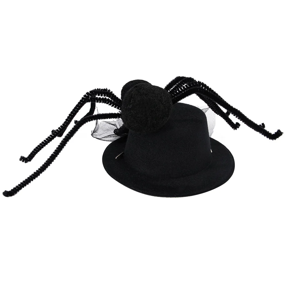 

Funny Pet Hat for Dogs Cats Spider Cosplay Halloween Party Costume Hats Cloth Material Bright Design Role