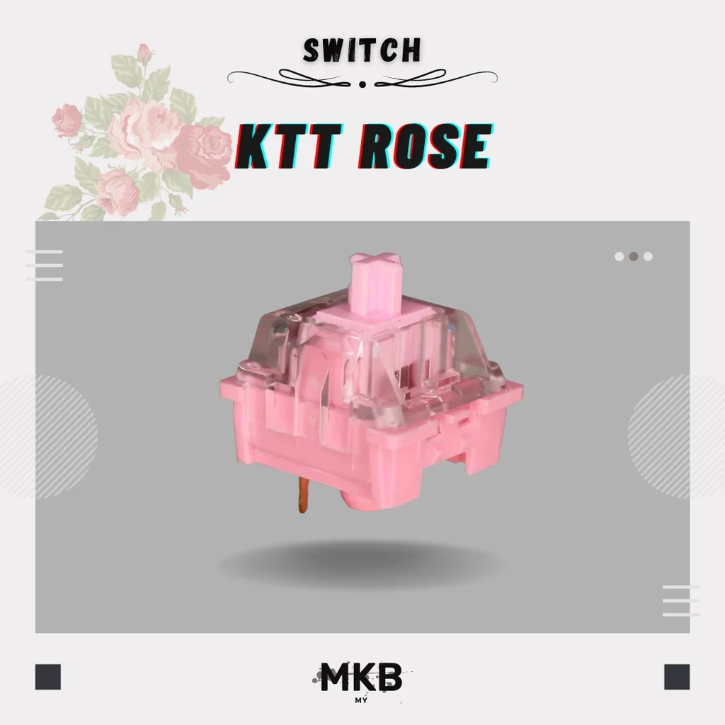 

[READY STOCK] KTT Rose Linear Switches Switch for Mechanical or Gaming Keyboards - Linear