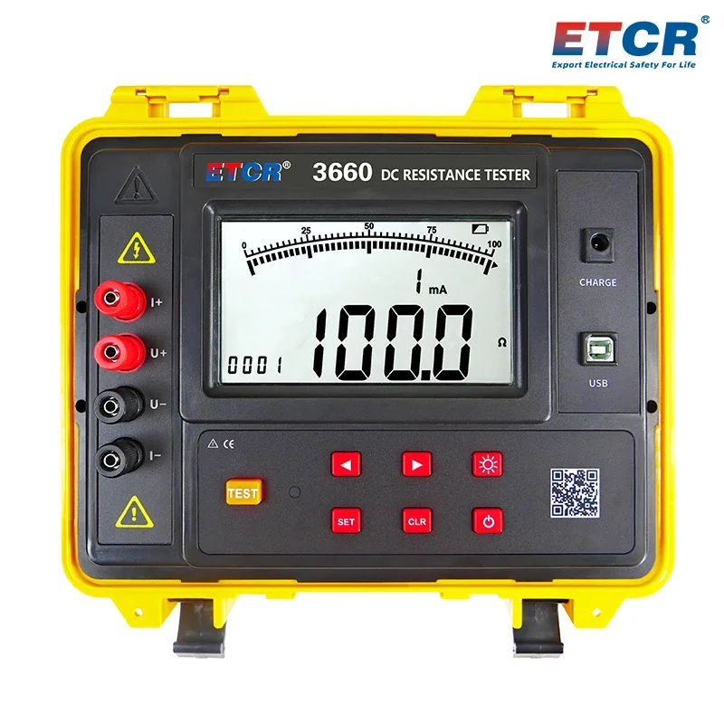 ETCR3660 High Accuracy DC Resistance Tester Commonly Used For Transformer Winding Resistance Measurement