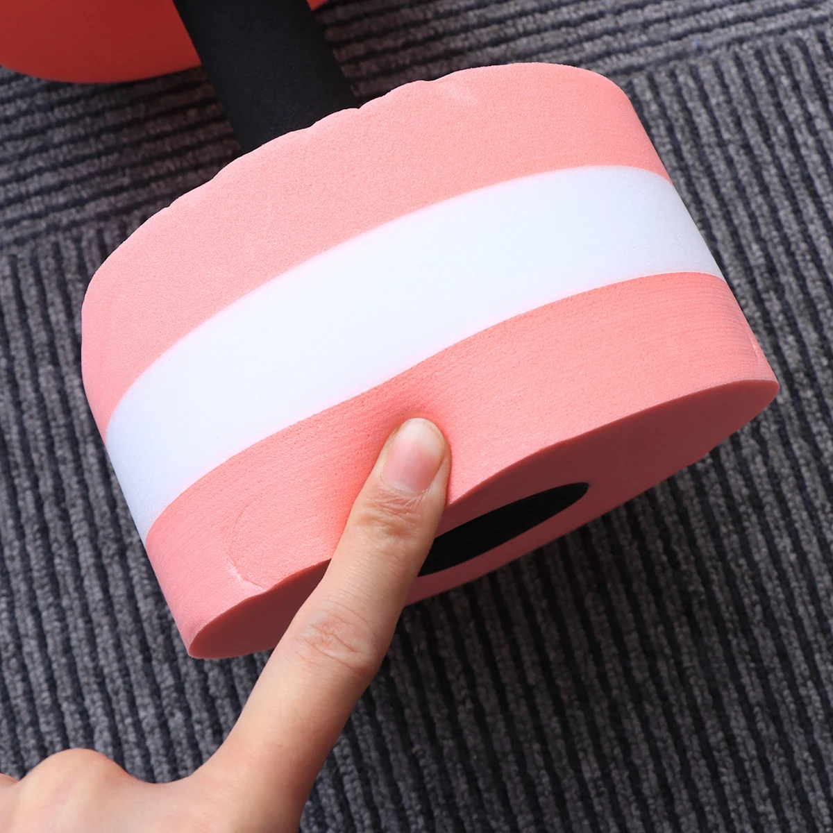 

2pcs Water Dumbbells Eva Foam Pool Barbells For Aqua Aerobics Resistance Training Lightweight Exercise Equipment Swimming Pool