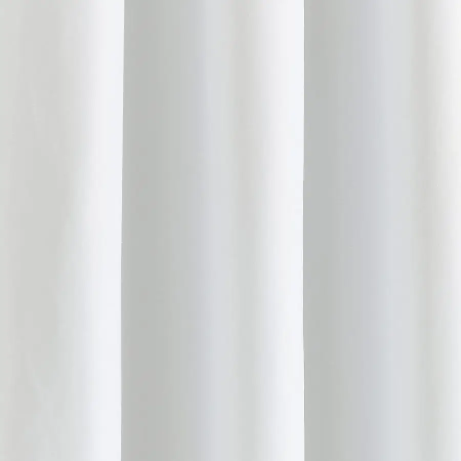 Zasłona zaciemniająca Allison Ruffle 100 Blackout, pojedyncza, 40 szer. x 84 dł. biała, białe zasłony zaciemniające do sypialni lub pokoju dziecięcego, styl coquette.