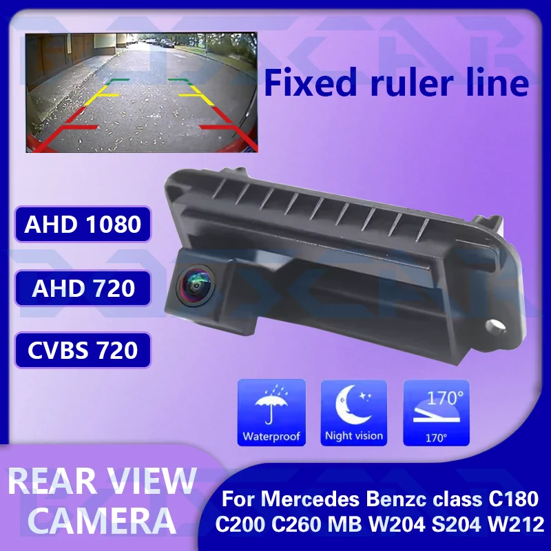 

AHD1080P Автомобильная камера заднего вида для Mercedes-Benz C-Class C180 C200 C260 MB W204 S204 W212 Водонепроницаемая резервная камера