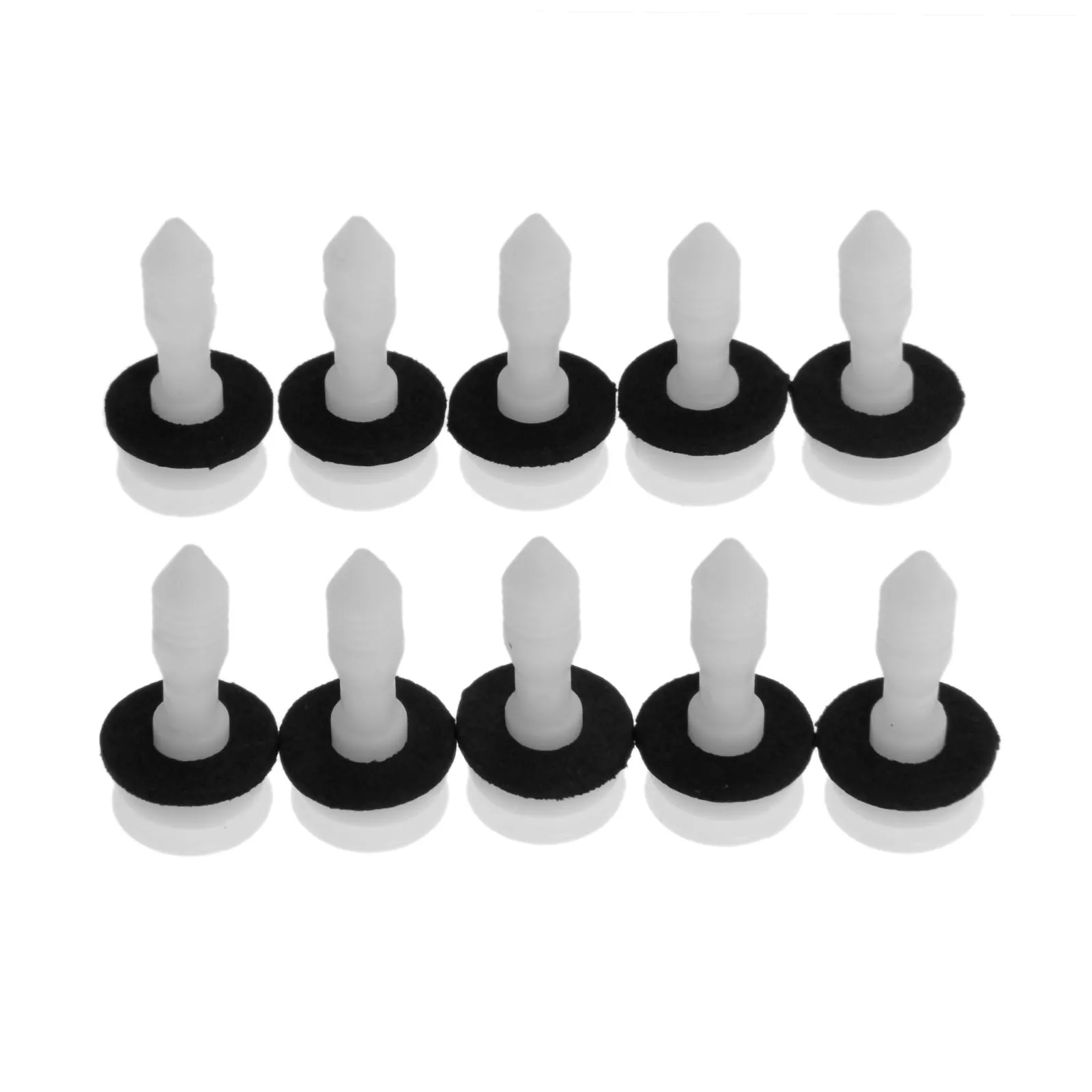 20pcs Car Door Clips Card Panel Trim Interior Fasteners Fit for Jaguar S X Type White Automobile Plastic Rivets Clamps