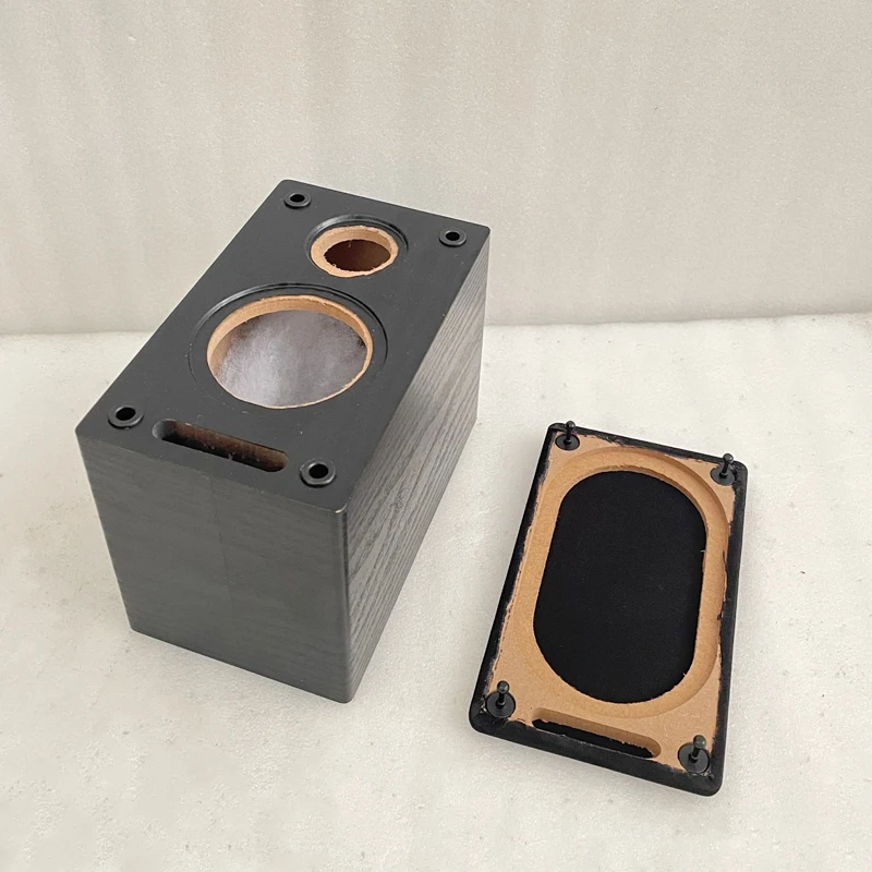 Kyyslb 3 Polegada alto-falante bidirecional caixa vazia escudo diy amplificador caixa de alto-falante de madeira áudio em casa alta fidelidade alto-falante de madeira chassis casa