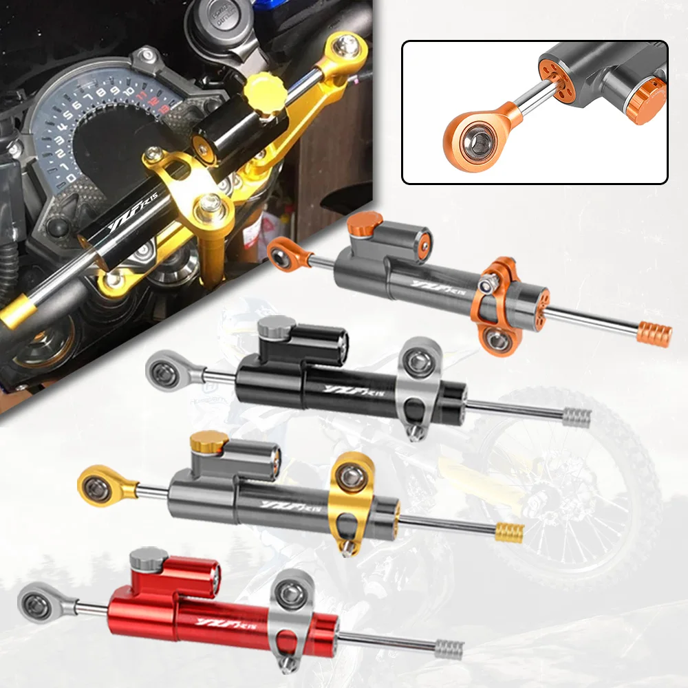 

For YAMAHA YZF-R15 YZFR15 YZF R15 V3 2017-2021 2022 2023 2024 CNC Aluminum Motorcycle Damper Steering Stabilize Safety Control