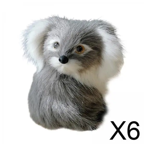 

6x 3 Inch Model Doll Decor Photographic Props Adorable Toy for Kids Party Favors