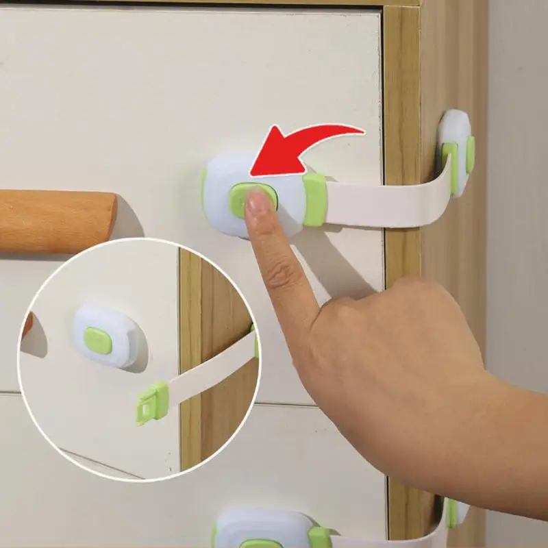 

2 шт., детский безопасный замок, ящик, замки для детского шкафа, клейкие дверные защелки, безопасные ремни