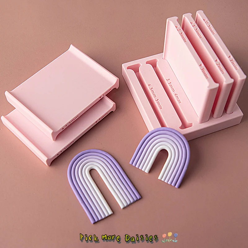 เครื่องมือทำดินเหนียวม้วนมือ DIY ขนาด 0.5-5 มม. แม่พิมพ์ม้วนดินเหนียวนิ่มสำหรับทำต่างหู สร้อยข้อมือ จี้ ดินโพลิเมอร์