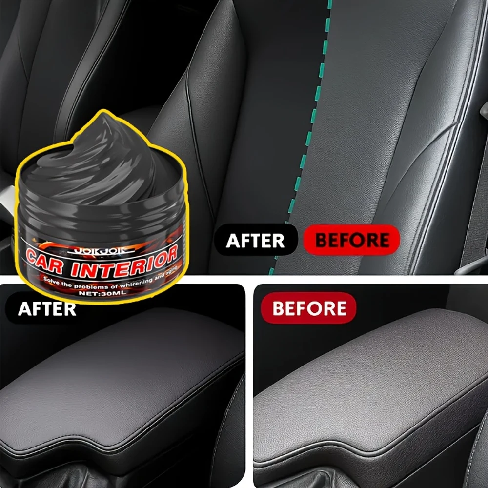 Pasta multifuncional para remodelação de pneus e interiores de automóveis - Pasta de escurecimento e brilho para painel, painéis de portas, acabamento - Re