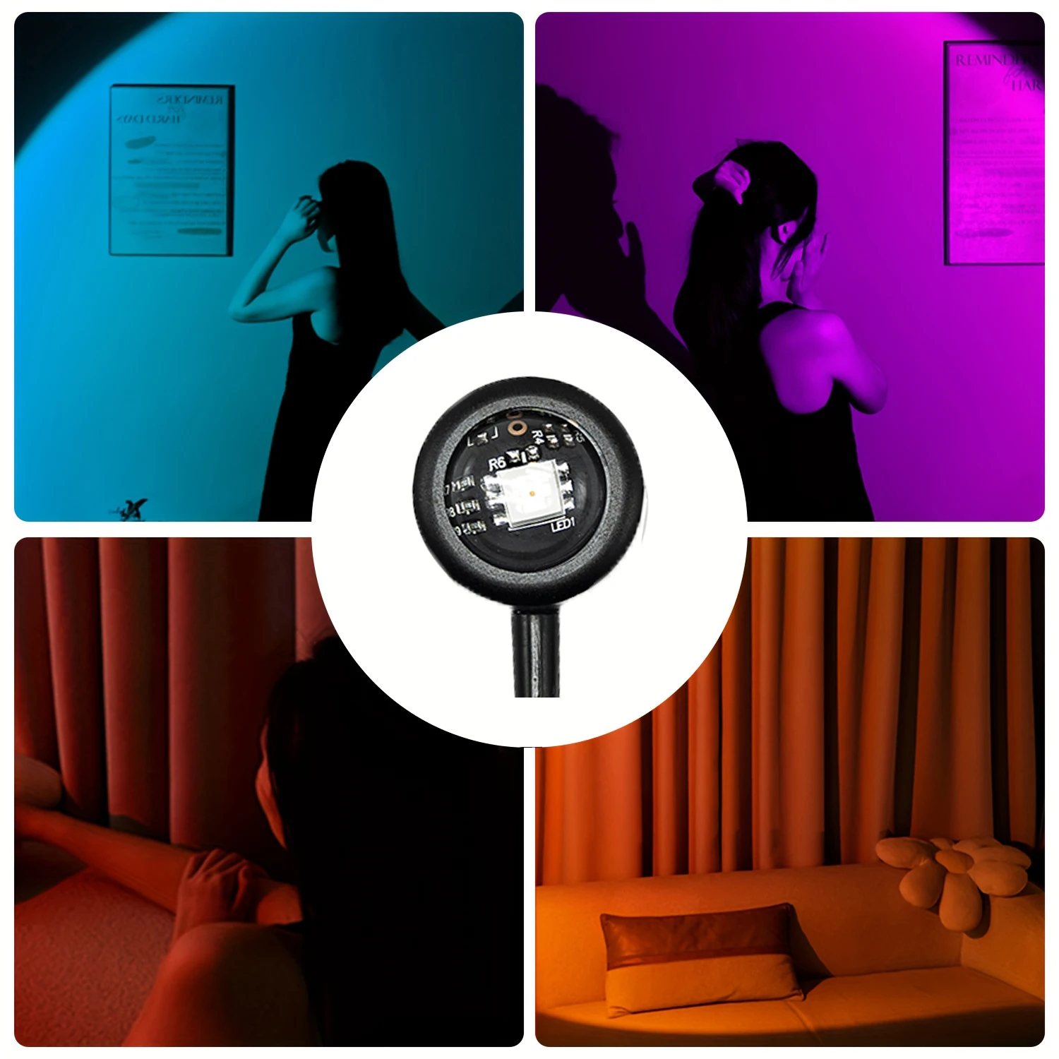 Colorful LED sunset ambient li - огляд і ціна Colour Changing Bulb