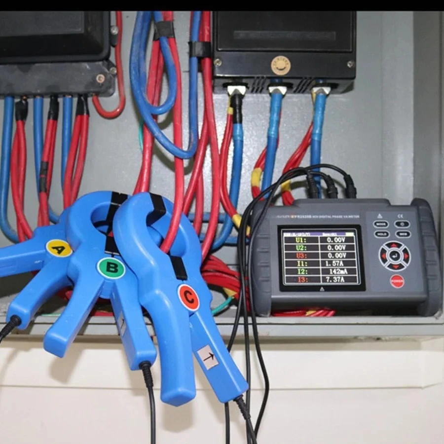 

FR2020B Multifunctional Voltage Current Phase Power Frequency Tester Large-caliber Three-phase Voltammeter AC 1000A 600V