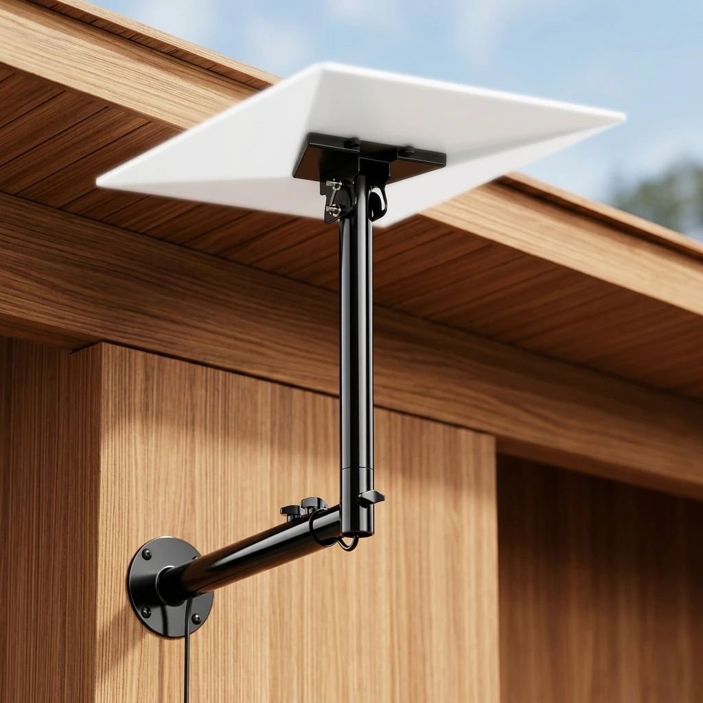 Adjustable Starlink Gen 3 Wall Mount Telescoping Support Arm Rustproof Weatherproof Heavy Duty Bracket for Concrete Wood Wall