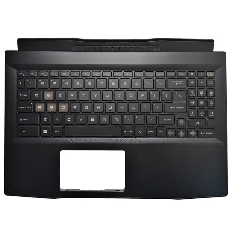 New Palmrest Cover Upper Case Backlight Keyboard /Bottom Base Cover Lower Case For Katana 15 B13VEK MS-1585 15.6