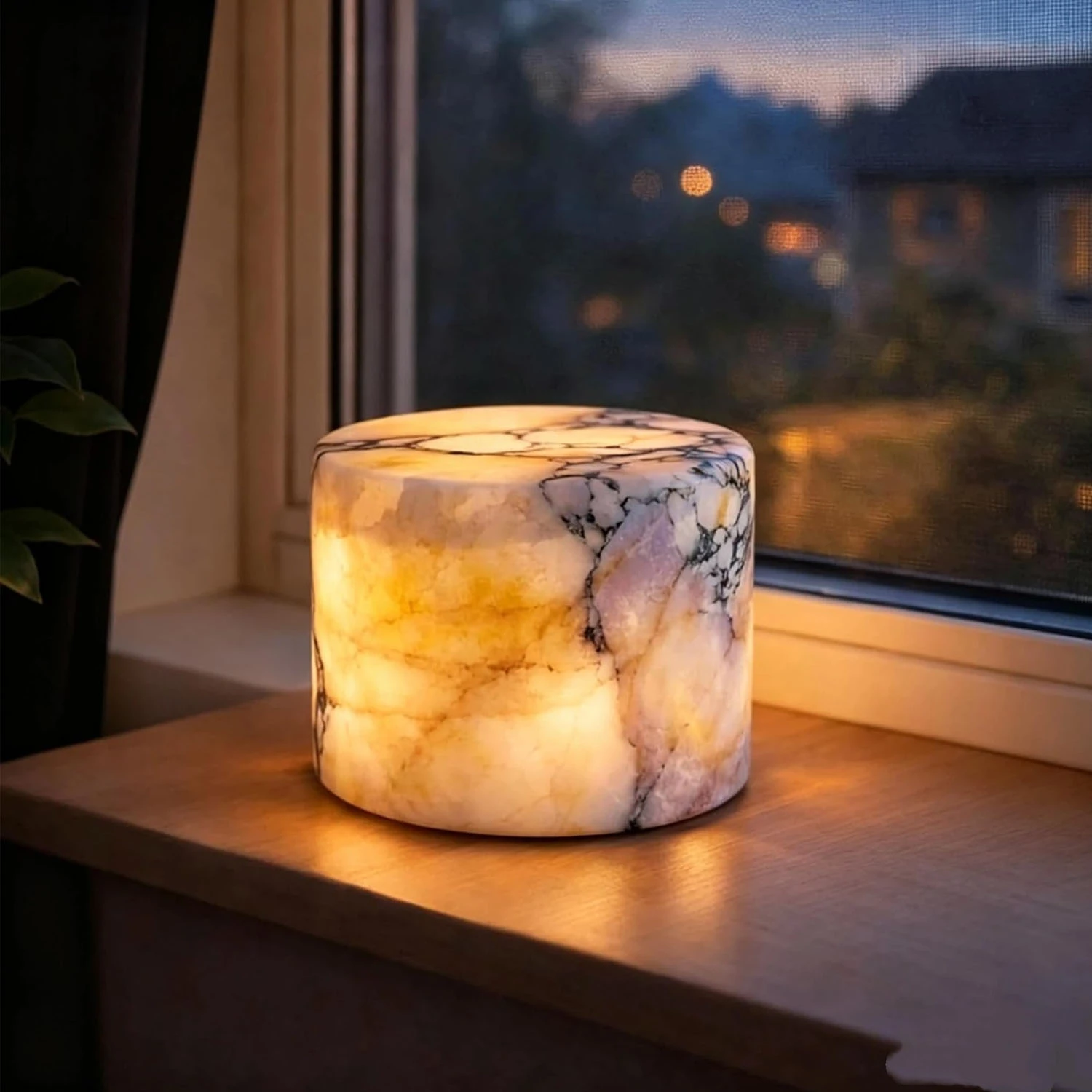 

Marble Touch Ambient Light Night Light Bedroom Mood Light Type-C Charging Model 5-Speed Dimming Colored Light