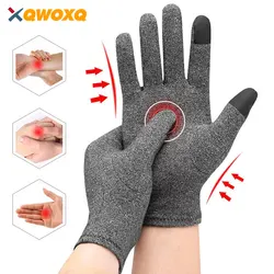 Gants de compression à doigts complets pour l'arthrite, les maladies de Raynauds et le canal carpien, les instituts flexibles de pression du poignet et du pouce