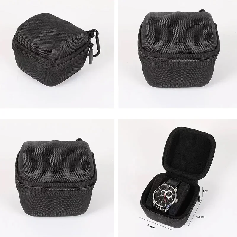Watch Box Travel Roll Case for 1/2/3/4/5/6 Watches Storage Watch Protector Organizer Shockproof Display Case for Men Women Black image 6
