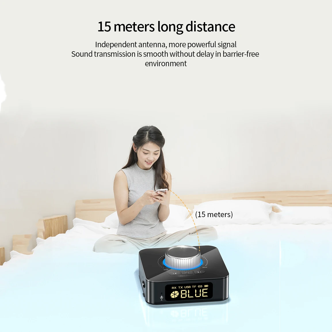 بلوتوث استقبال الارسال التحكم عن بعد ستيريو الموسيقى 3.5 مللي متر AUX جاك RCA TF بطاقة محول الصوت اللاسلكي لمجموعة السيارة التلفزيون الكمبيوتر