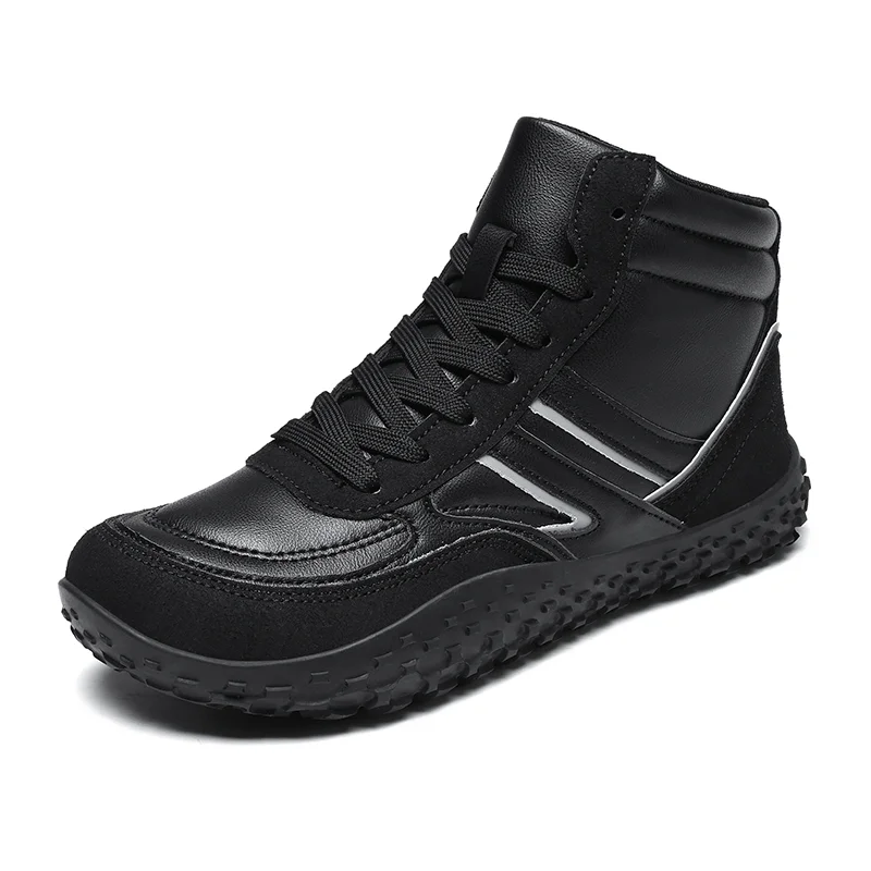 

Unisex Plus Size Black Wide Feet Sneakers Lightweight Breathable Casual Shoes Anti-slip Rubber Sole Outdoor Sports Shoes 36-488