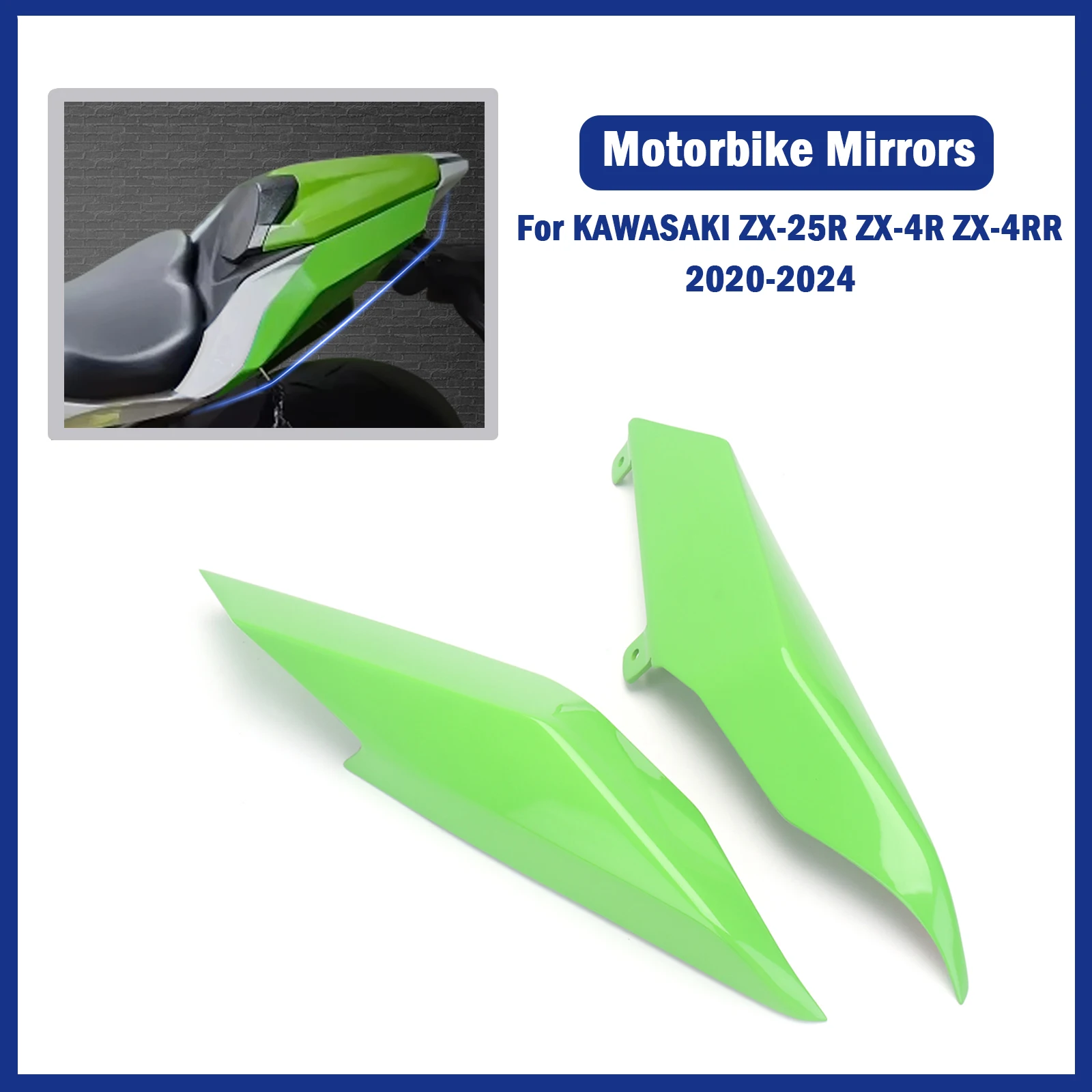 

Suitable for Kawasaki ZX-25R ZX-4R ZX-4RR 20-24 motorcycle rear body cover, rear side cover, side wing cover, and rear fairing