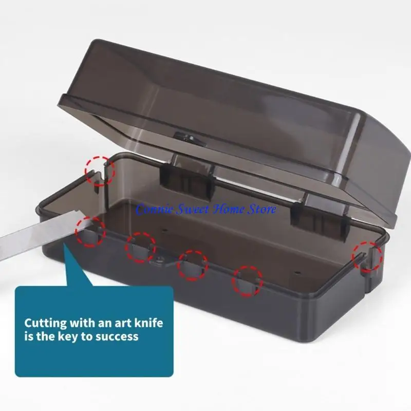LXAF Plastic Plugs Box Protective Cover Waterproof Cable Management Box Electric Outlet Protector Outdoor Electrical Box