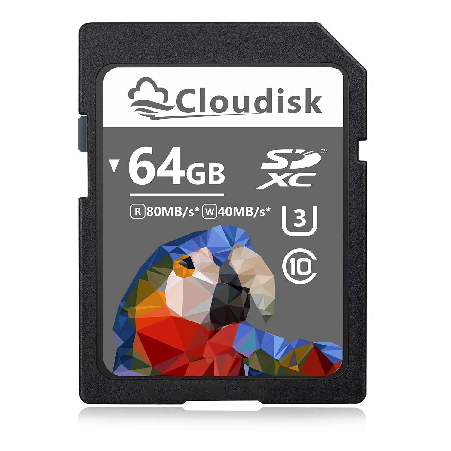 Cloudisk kartu memori SD untuk kamera, kartu SD 4GB 8GB 16GB 32GB 64GB 128GB SDXC kartu UHS-I C10 U3 V30 4K UHD SD