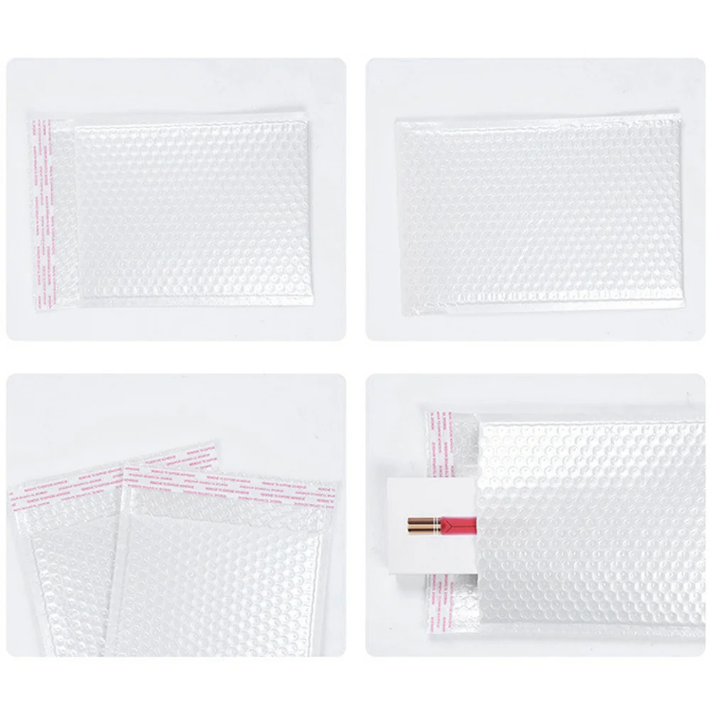 

50Pcs Bubble Mailers Self Seal Envelopes Cushioning Protection for Jewelry Boxes Lip Gloss Tubes Soap Keychains Clothes