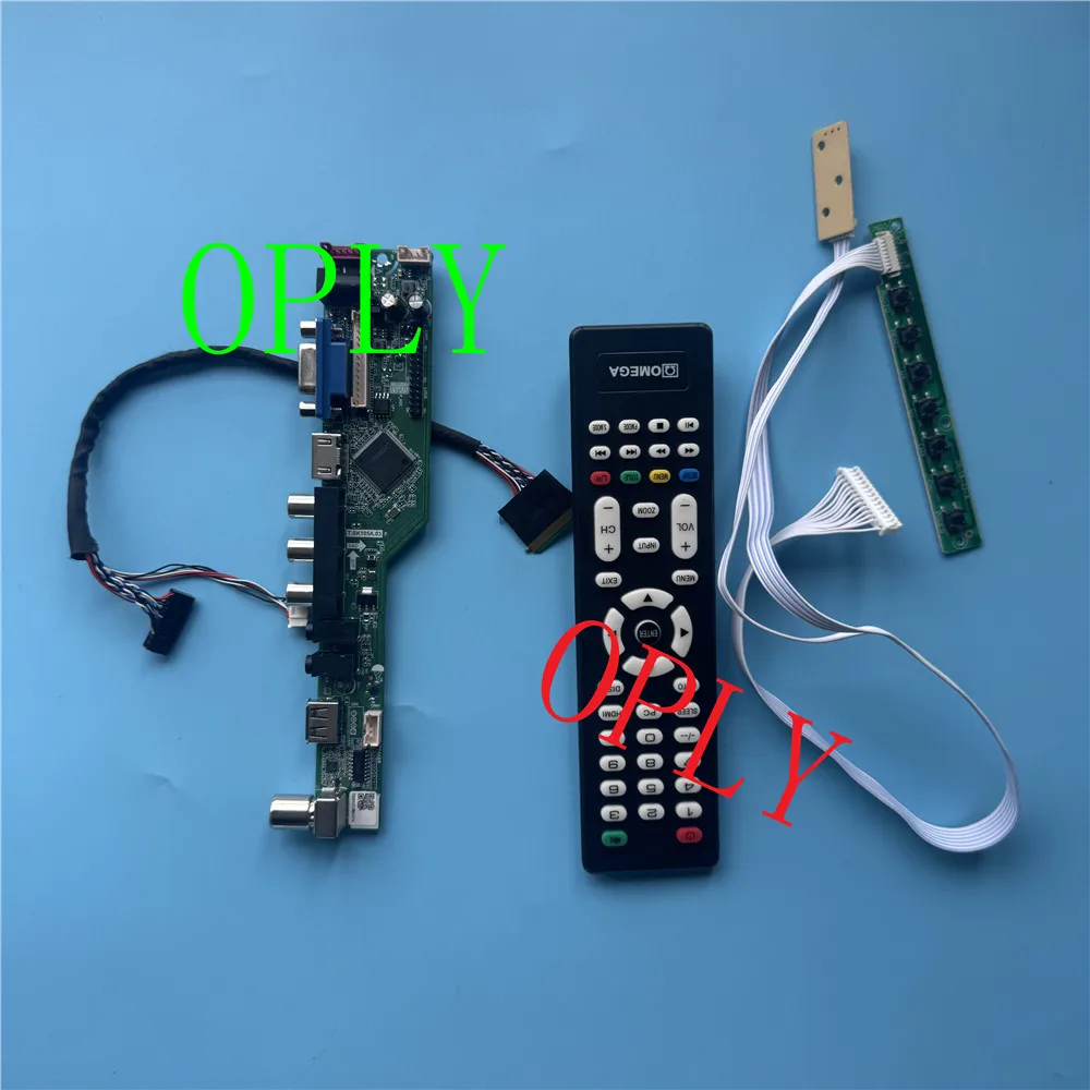 RF USB AV VGA Audio LED Screen TV Controller board kit for LTN140AT26 N140BGE N140BGE-L22 1366x768 14