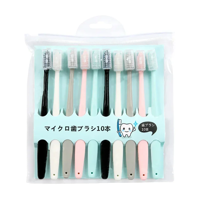 10pcs/set Kids Adults Soft-bristled Toothbrush Travel Teeth Cute Design Training Toothbrush Dental Care Tooth Brush зубная щетка