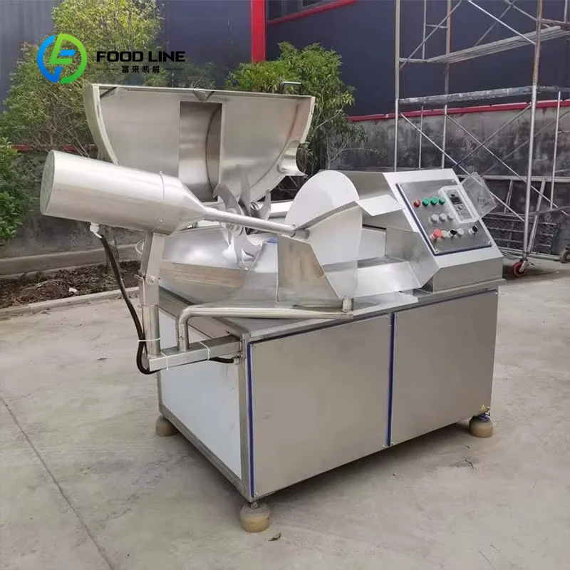 High Rigidity Automatic Chopper, Commercial Bowl Cutter Mixer Grinder for Meat & Fish Processing, Custom Wholesale