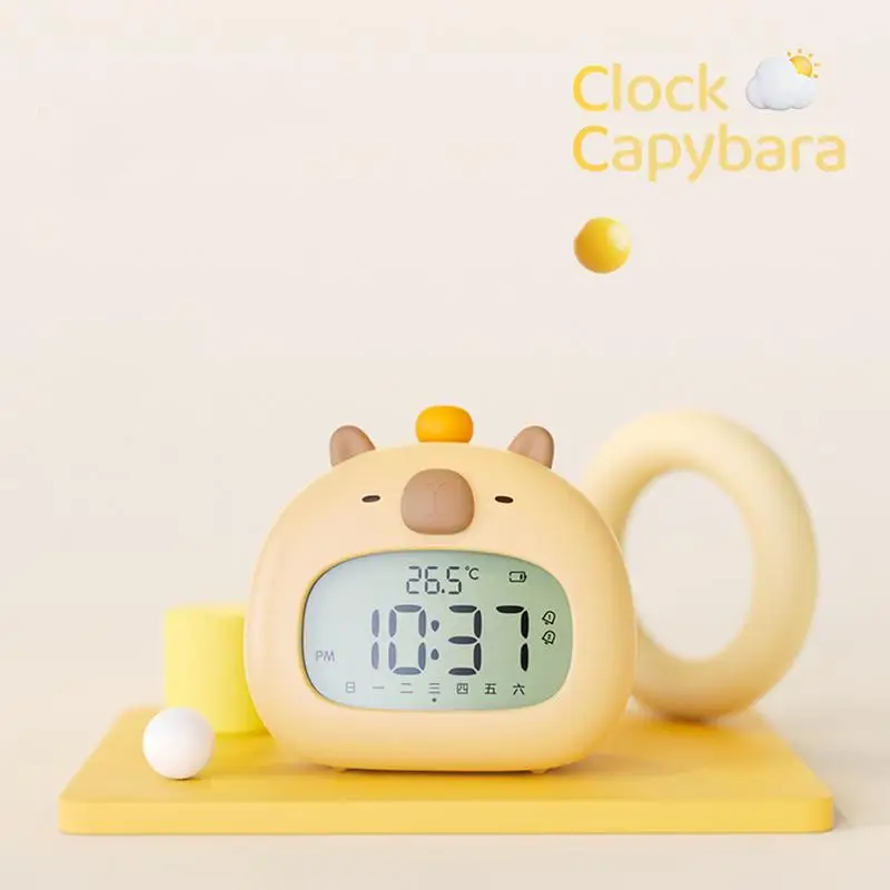 Sveglia sveglia estetica Capybara sveglia Capybara luce notturna sveglia per adolescenti ragazze Capybara luce notturna regolabile