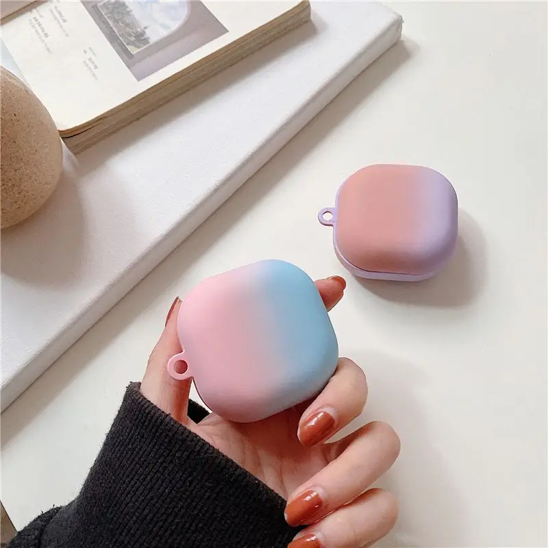 Funda rígida esmerilada para auriculares Galaxy buds Pro, color sólido, gradiente Simple, Auriculares bluetooth en vivo, nueva moda