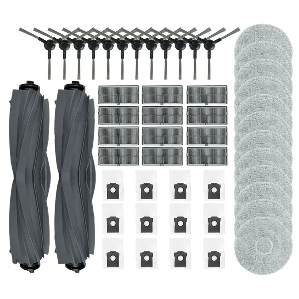 ل L10s Pro الترا الحرارة/X30 الترا/X30 برو/ S10 برو الترا فراغ الأسطوانة الجانب فرشاة تصفية ممسحة الوسادة كيس لجميع الغبار أجزاء