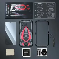360°Full Heavy Duty Shockproof Case for Samsung Galaxy S24Ultra S23Ultra Body Metal Bumper Armor Hybrid Cover + Packing box