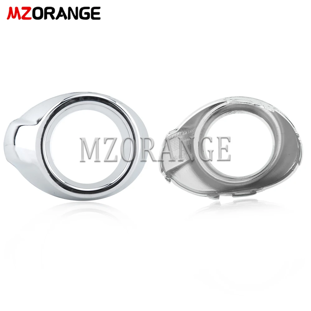 2Pc Front Bumper Fog Light Cover For Ford Focus 3 2012 2013 2014 Chrome Headlight Grill Lamp Frames Assembly Car Accessories