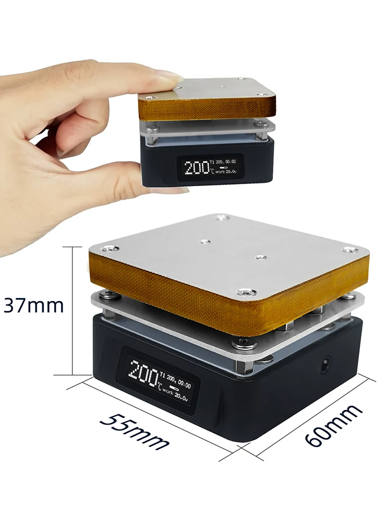 SEQURE T55 Station de reprise de préchauffage, plaque chauffante électronique réglable à température constante pour PCB SMD chauffage lampe à LED dessouder